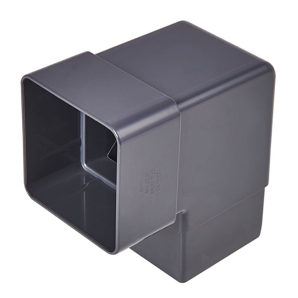 Anthracite Grey 65mm Square 92.5 Degree Offset Bend (Kayflow)
