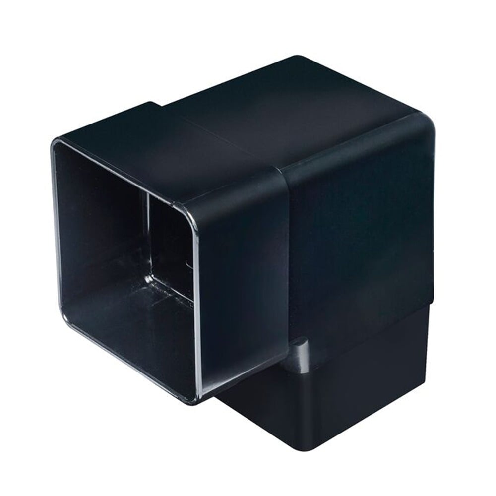 Black 65mm Square 92.5 Degree Offset Bend Black 65mm Square 92.5 Degree Offset Bend