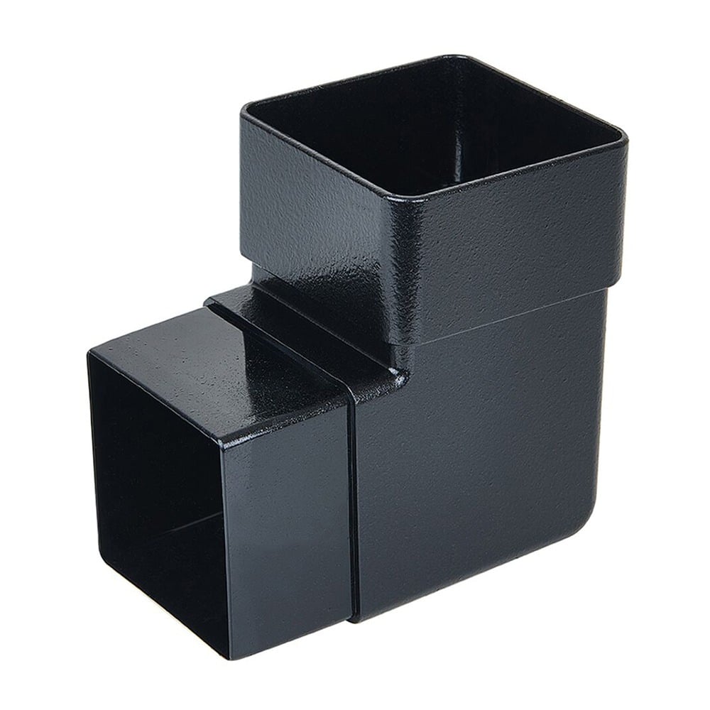 Cast Iron Effect 65mm Square 92.5 Degree Offset Bend Cast Iron Effect 65mm Square 92.5 Degree Offset Bend