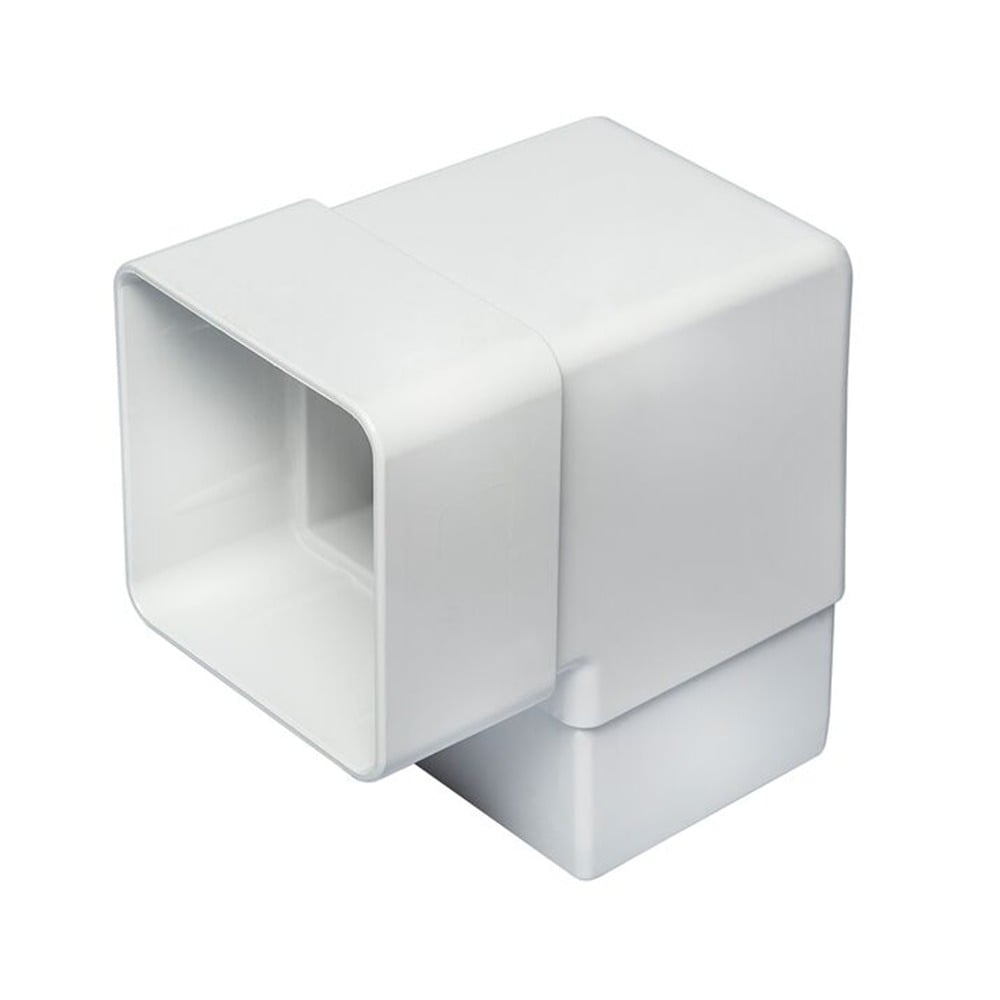 White 65mm Square 92.5 Degree Offset Bend White 65mm Square 92.5 Degree Offset Bend