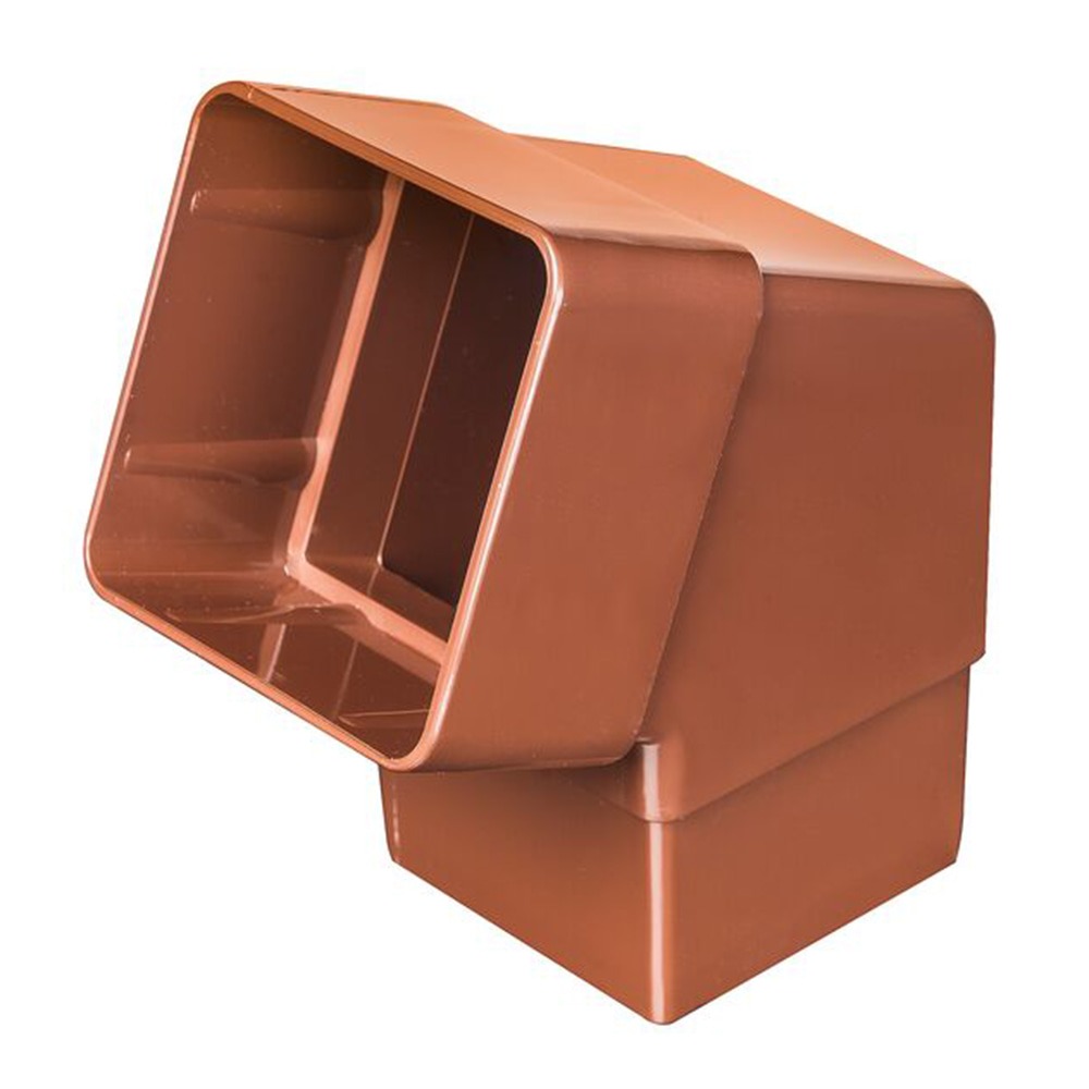 Brown 65mm Square 112.5 Degree Offset Bend Brown 65mm Square 112.5 Degree Offset Bend