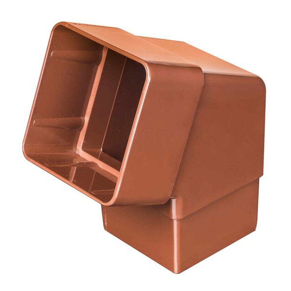 Brown 65mm Square 112.5 Degree Offset Bend Brown 65mm Square 112.5 Degree Offset Bend