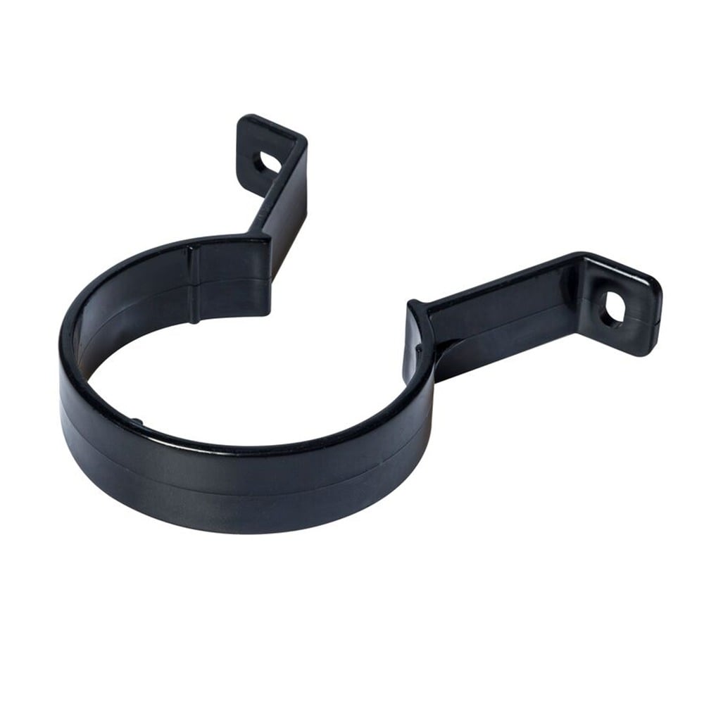 Black 68mm Round Downpipe Clip Black 68mm Round Downpipe Clip