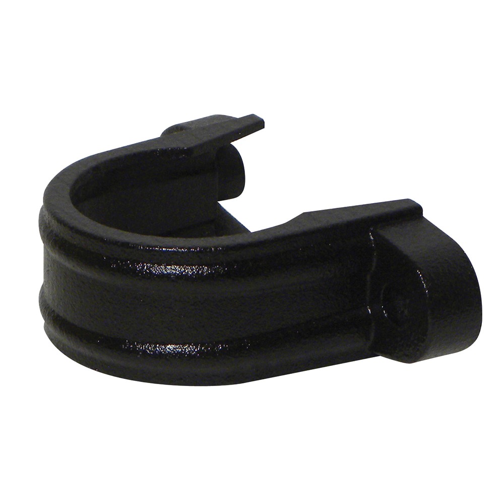 Cast Iron Effect 68mm Round Downpipe Clip with Fixing Lugs 