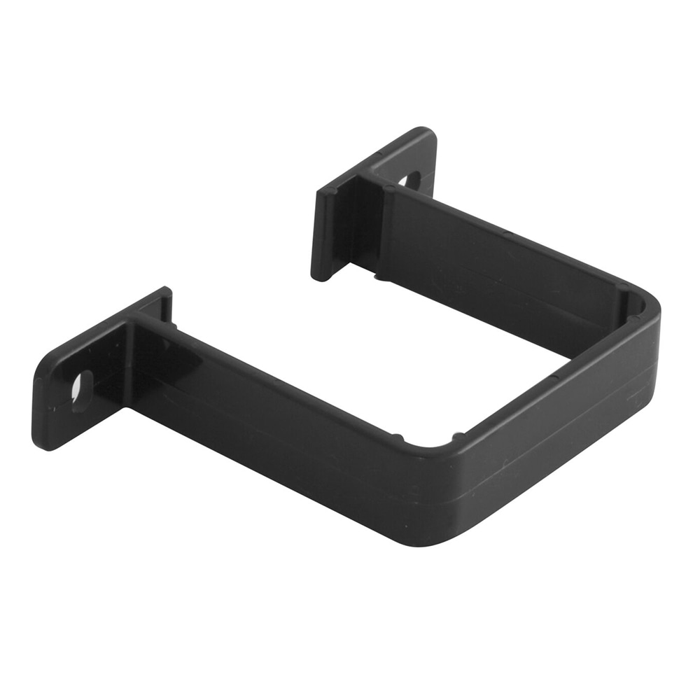 Black 65mm Square Flush Downpipe Clip 