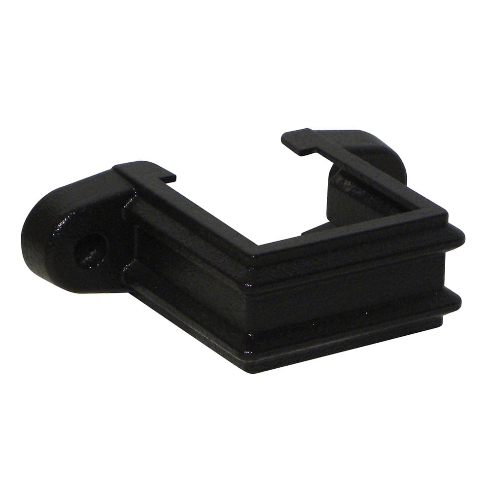 Cast Iron Effect 65mm Square Pipe Clip with Fixing Lugs Cast Iron Effect 65mm Square Pipe Clip with Fixing Lugs