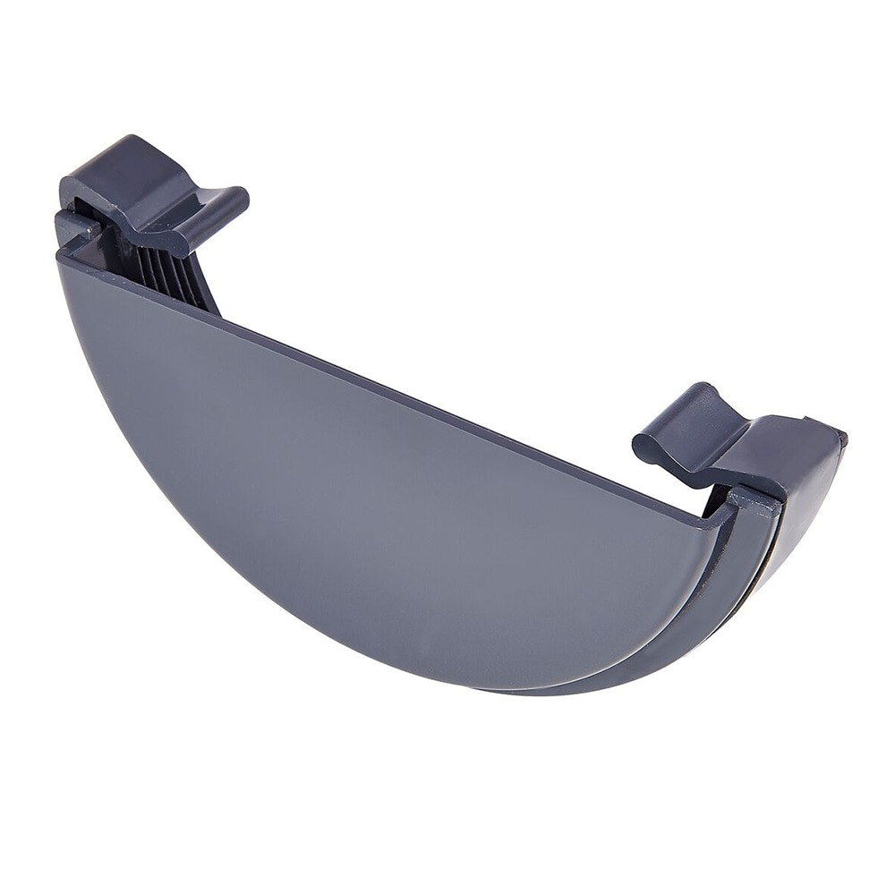 Anthracite Grey 112mm Half Round External Stopend