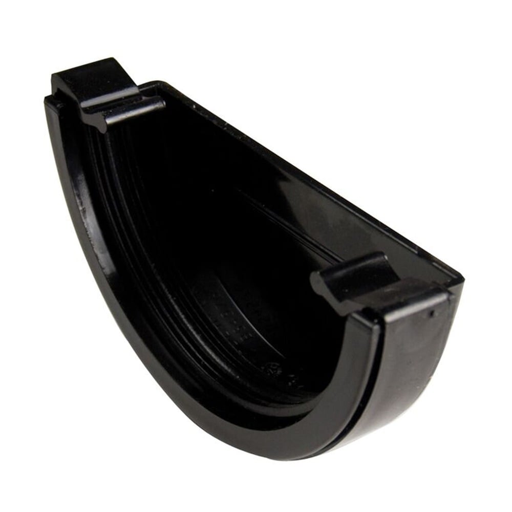 Black 112mm Half Round External Stopend Black 112mm Half Round External Stopend