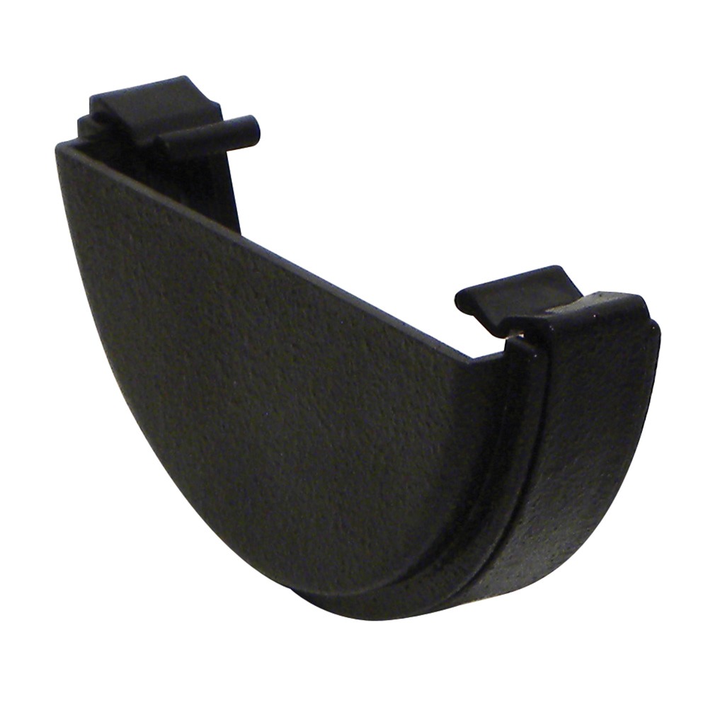 Cast Iron Effect 112mm Half Round External Stopend 