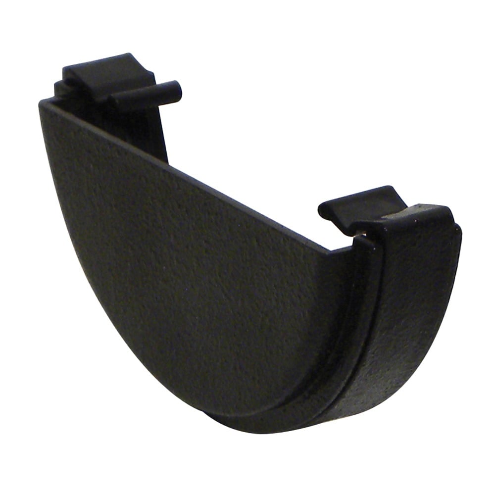 Cast Iron Effect 112mm Half Round External Stopend Cast Iron Effect 112mm Half Round External Stopend