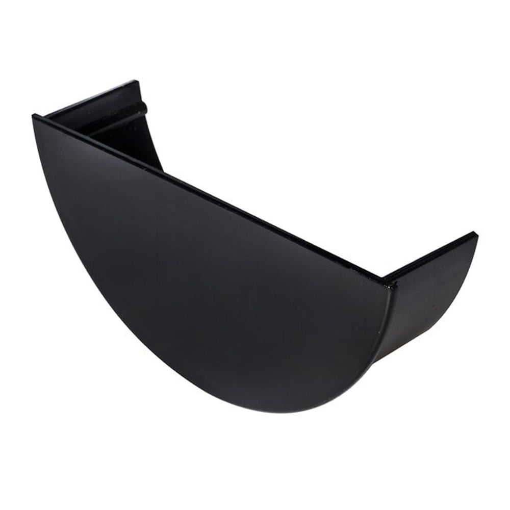Black 112mm Half Round Internal Stopend Black 112mm Half Round Internal Stopend