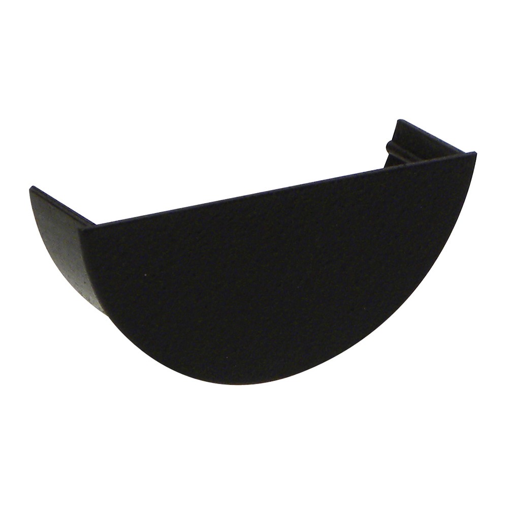 Cast Iron Effect 112mm Half Round Internal Stopend 