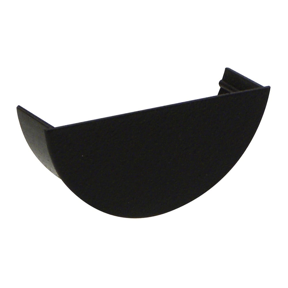 Cast Iron Effect 112mm Half Round Internal Stopend Cast Iron Effect 112mm Half Round Internal Stopend