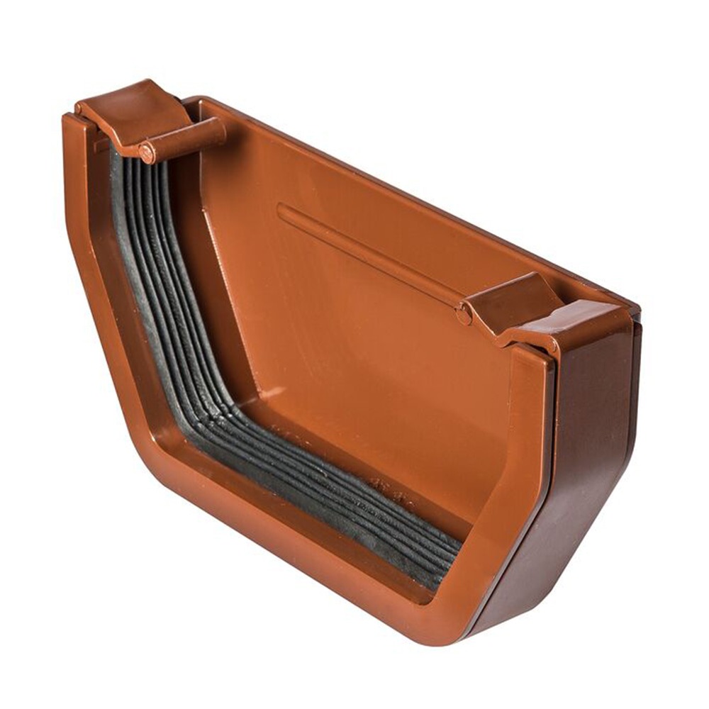 Brown 117mm Square External Stopend 