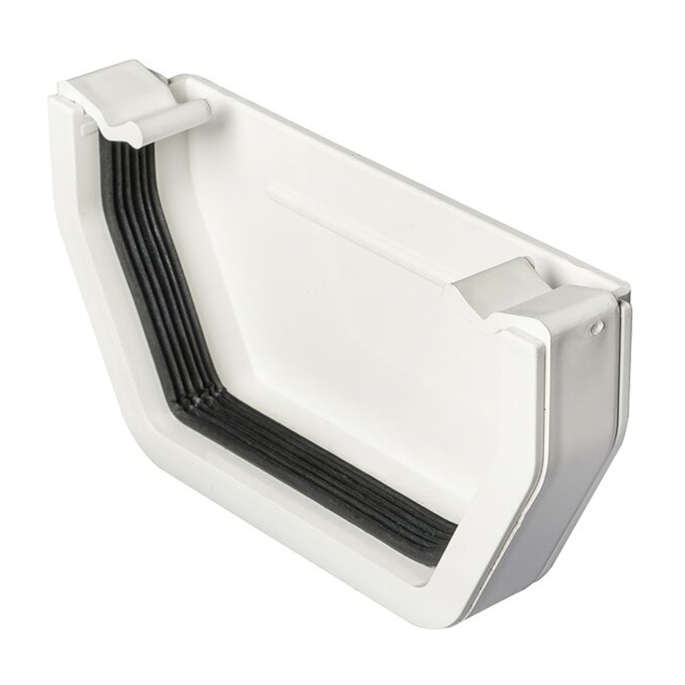 White 117mm Square External Stopend White 117mm Square External Stopend