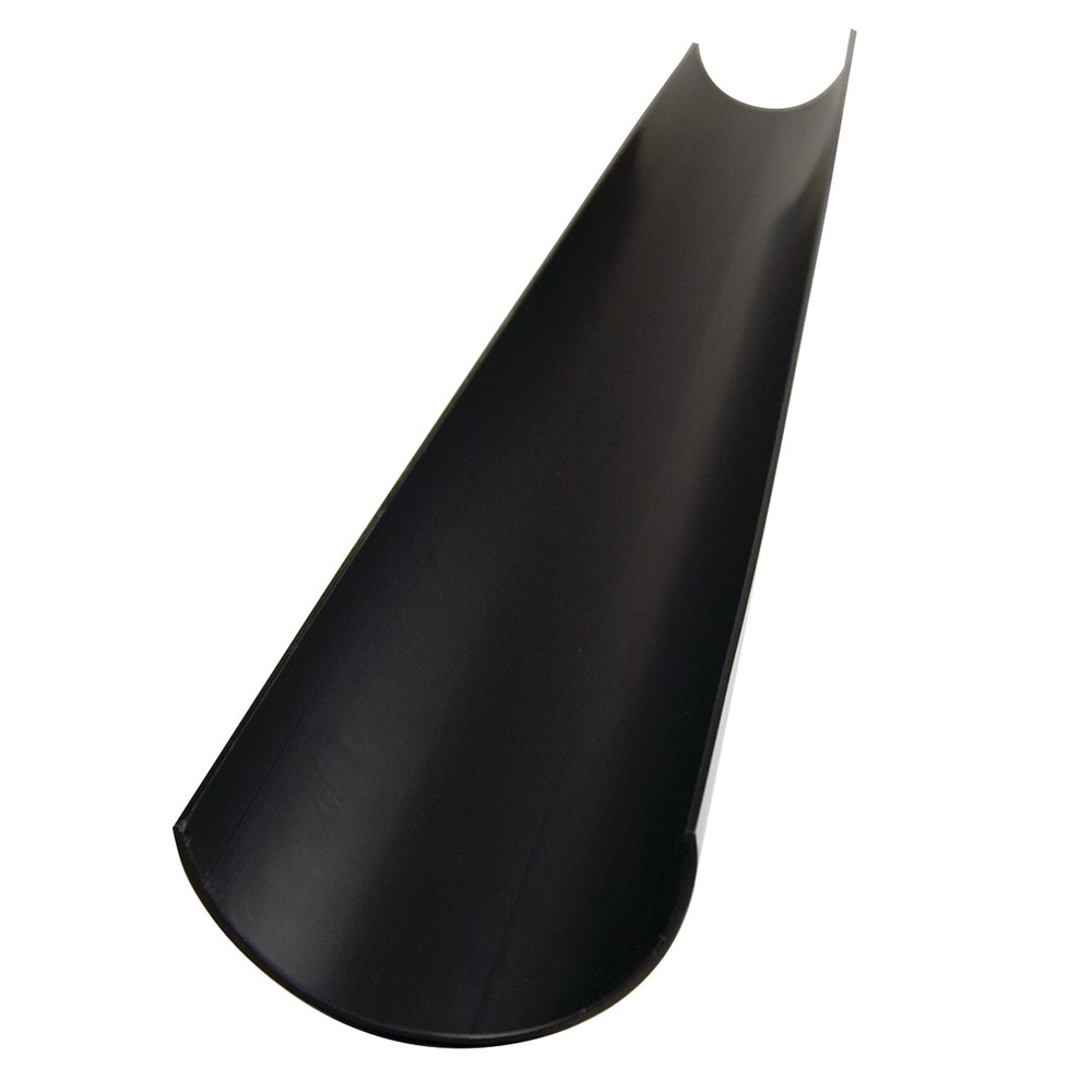 Black 112mm Half Round Gutter (4m)