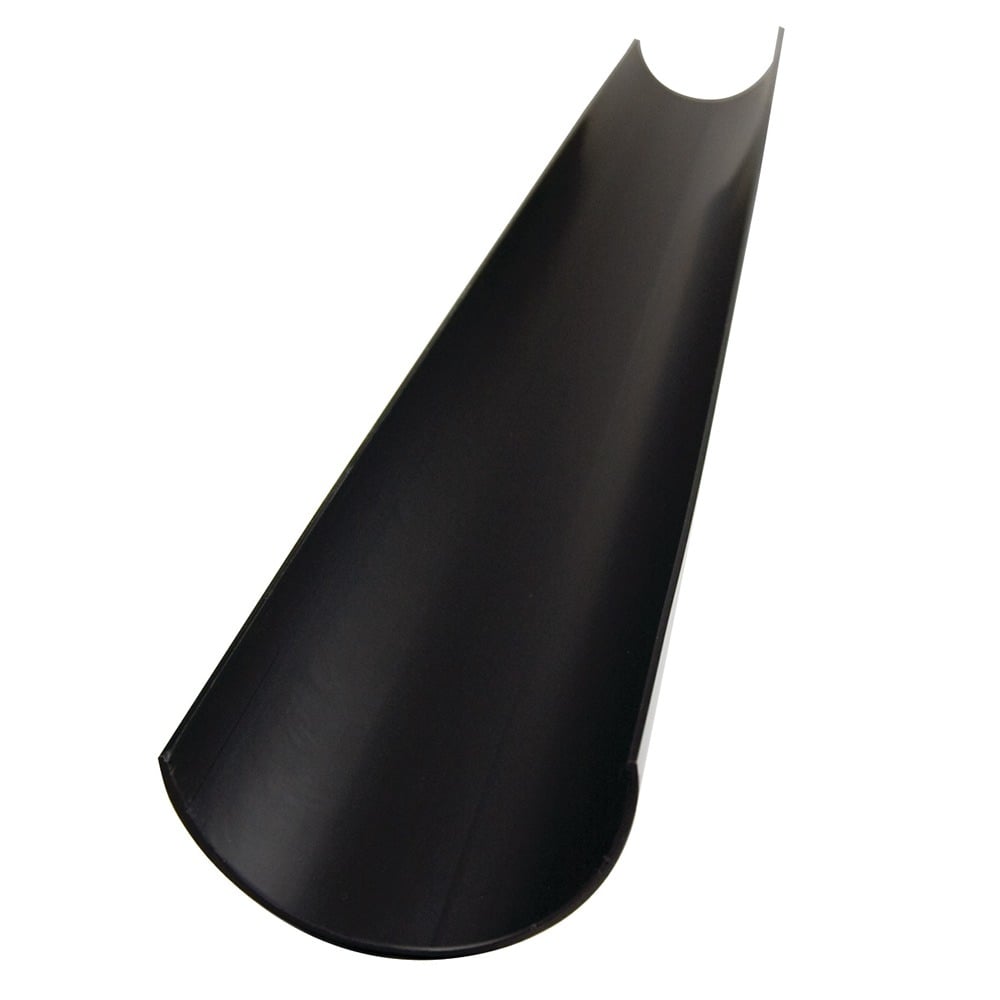 Black 112mm Half Round Gutter (4m) Black 112mm Half Round Gutter (4m)