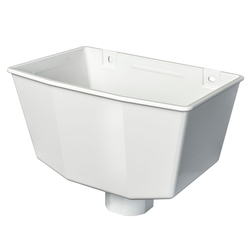 White 68mm Round or 65mm Square Hopper White 68mm Round or 65mm Square Hopper