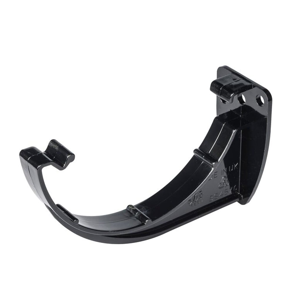 Black 112mm Half Round Gutter Fascia Bracket Black 112mm Half Round Gutter Fascia Bracket