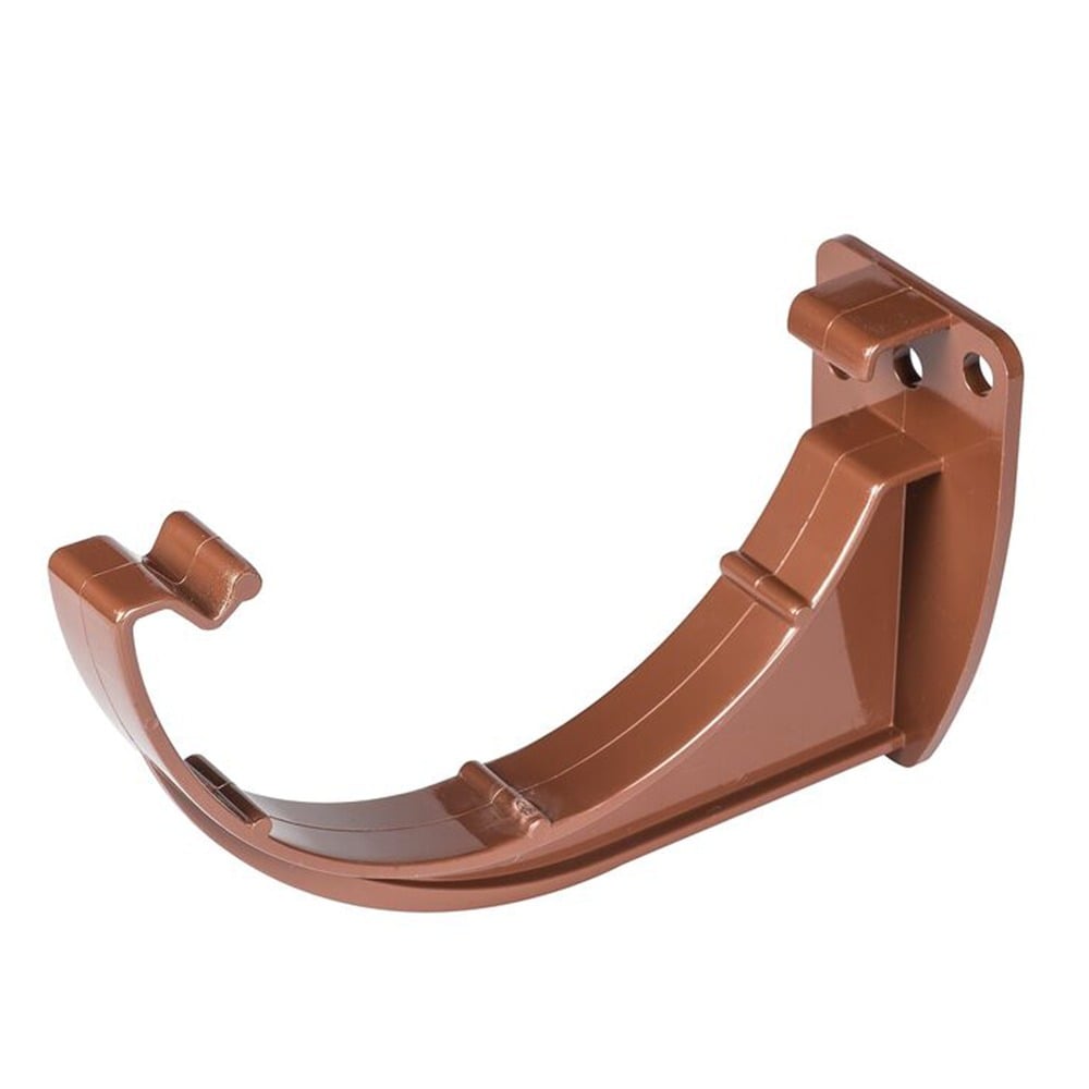 Brown 112mm Half Round Gutter Fascia Bracket Brown 112mm Half Round Gutter Fascia Bracket