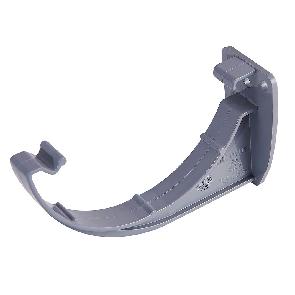 Grey 112mm Half Round Gutter Fascia Bracket Grey 112mm Half Round Gutter Fascia Bracket