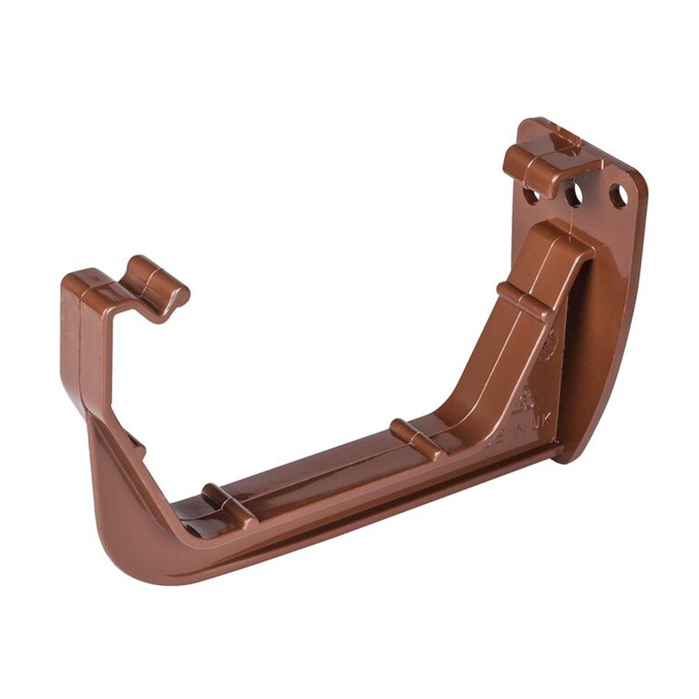 Brown 117mm Square Gutter Fascia Bracket 