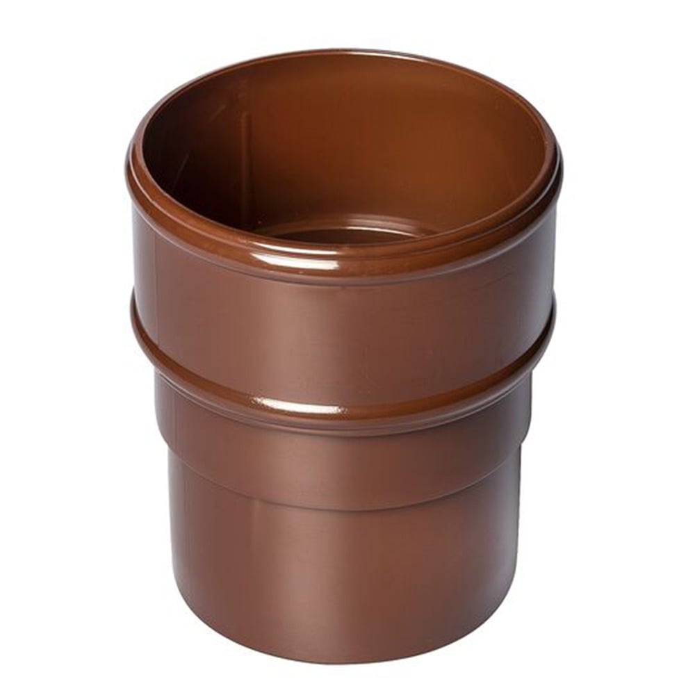 Brown 68mm Round Downpipe Socket Brown 68mm Round Downpipe Socket