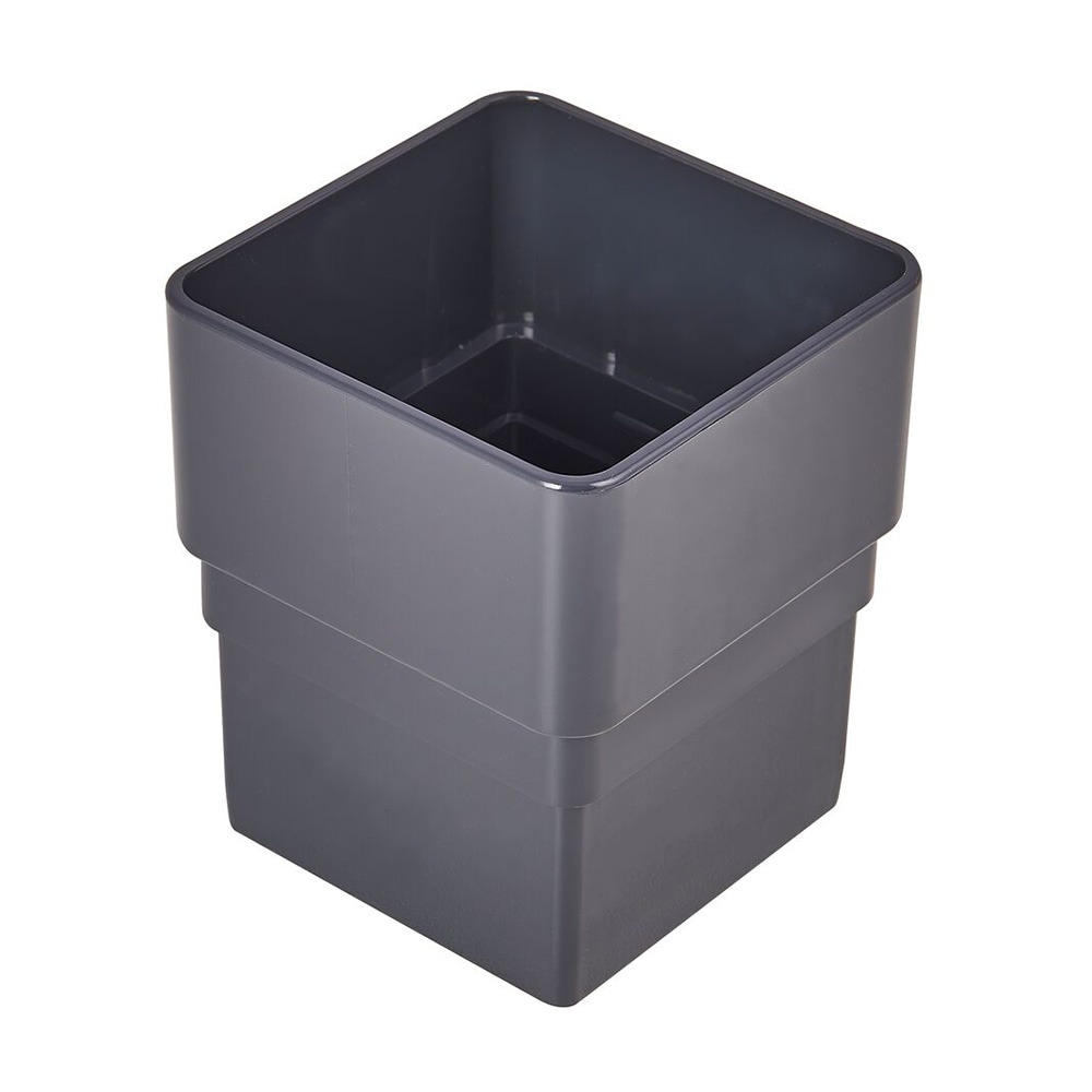 Anthracite Grey 65mm Square Downpipe Socket (Kayflow)