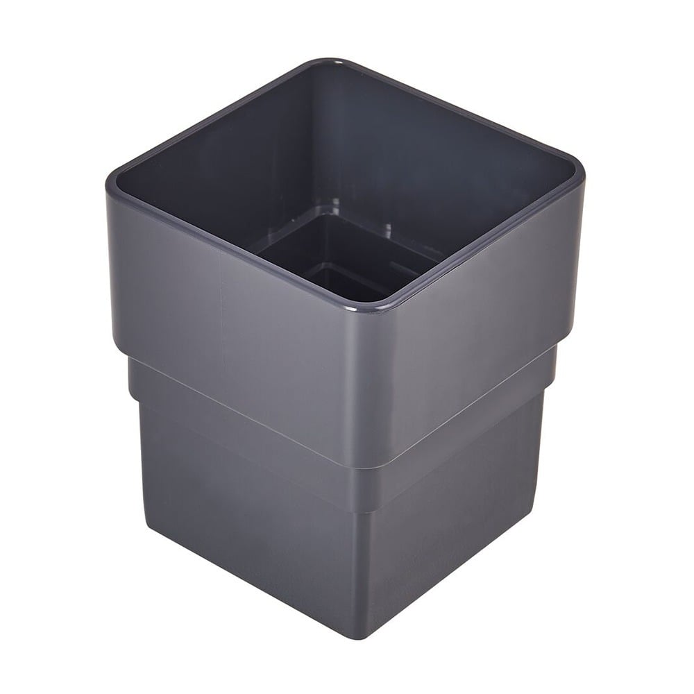 Anthracite Grey 65mm Square Downpipe Socket (Kayflow) Anthracite Grey 65mm Square Downpipe Socket (Kayflow)