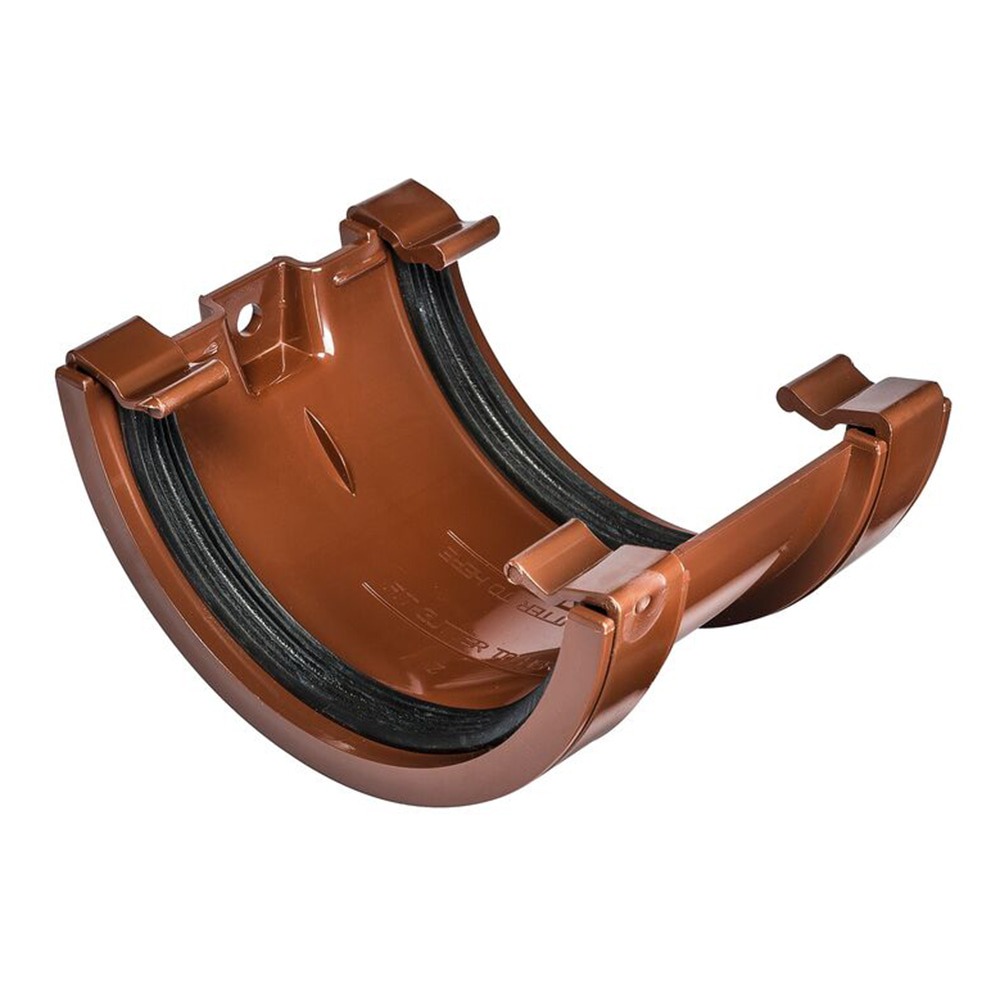 Brown 112mm Half Round Union Bracket 