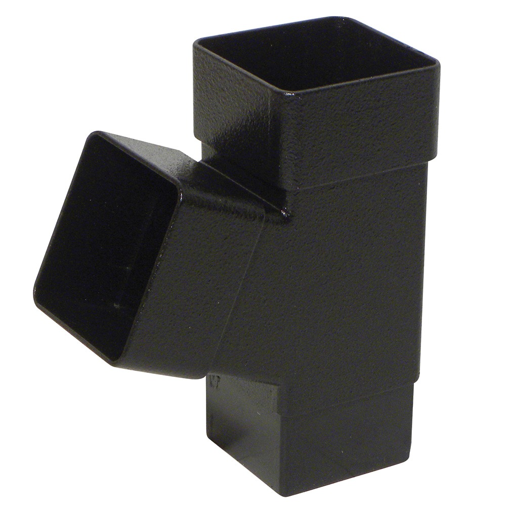 Cast Iron Effect 65mm Square 67.5 Degree Branch 
