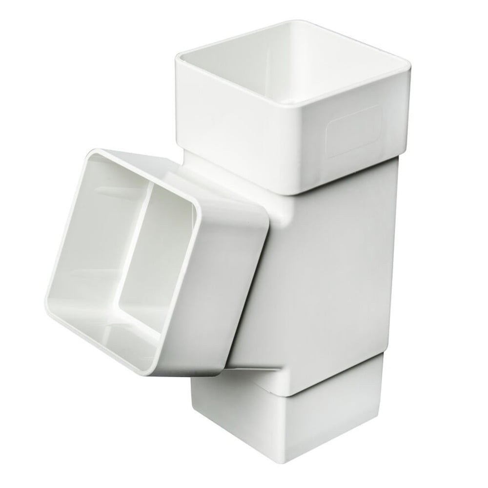 White 65mm Square 67.5 Degree Branch White 65mm Square 67.5 Degree Branch