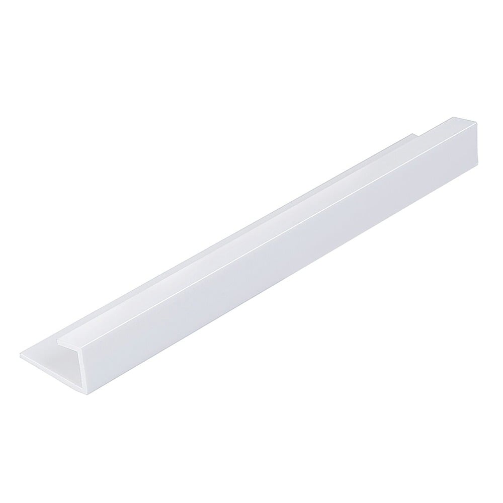 White 10mm Shower Panel End Cap (2.4m)