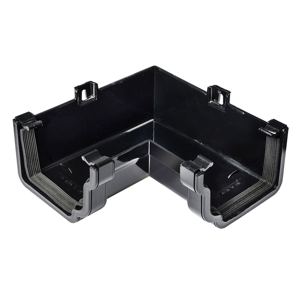 Black 120mm Ogee 90 Degree Internal Angle Black 120mm Ogee 90 Degree Internal Angle