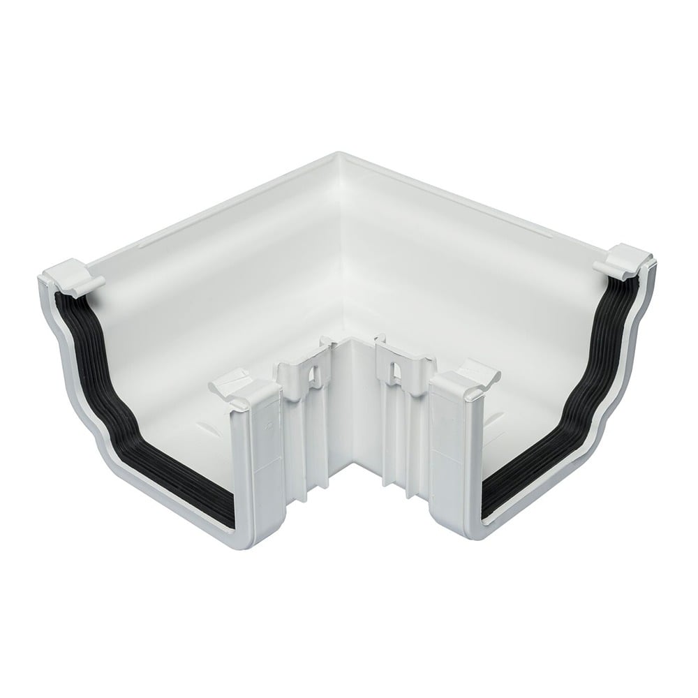 White 120mm Ogee 90 Degree External Angle White 120mm Ogee 90 Degree External Angle