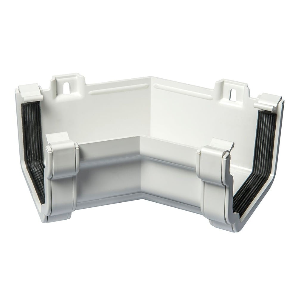 White 120mm Ogee 135 Degree Internal Angle White 120mm Ogee 135 Degree Internal Angle