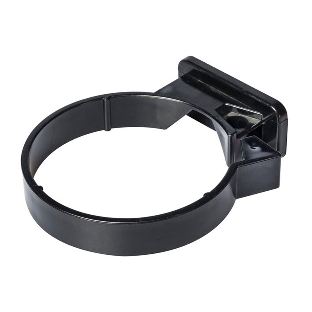 Black 68mm Round Concealed Fix Downpipe Clip Black 68mm Round Concealed Fix Downpipe Clip