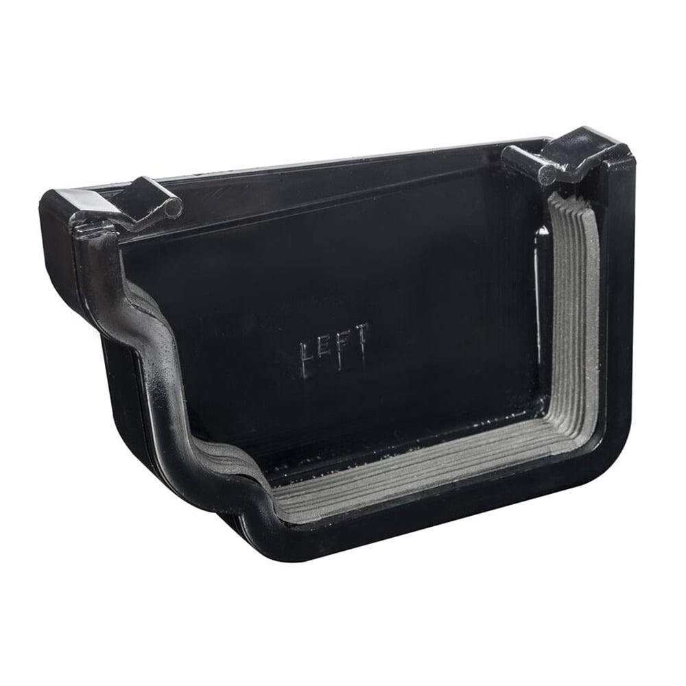 Black 120mm Ogee Left Hand External Stopend Black 120mm Ogee Left Hand External Stopend