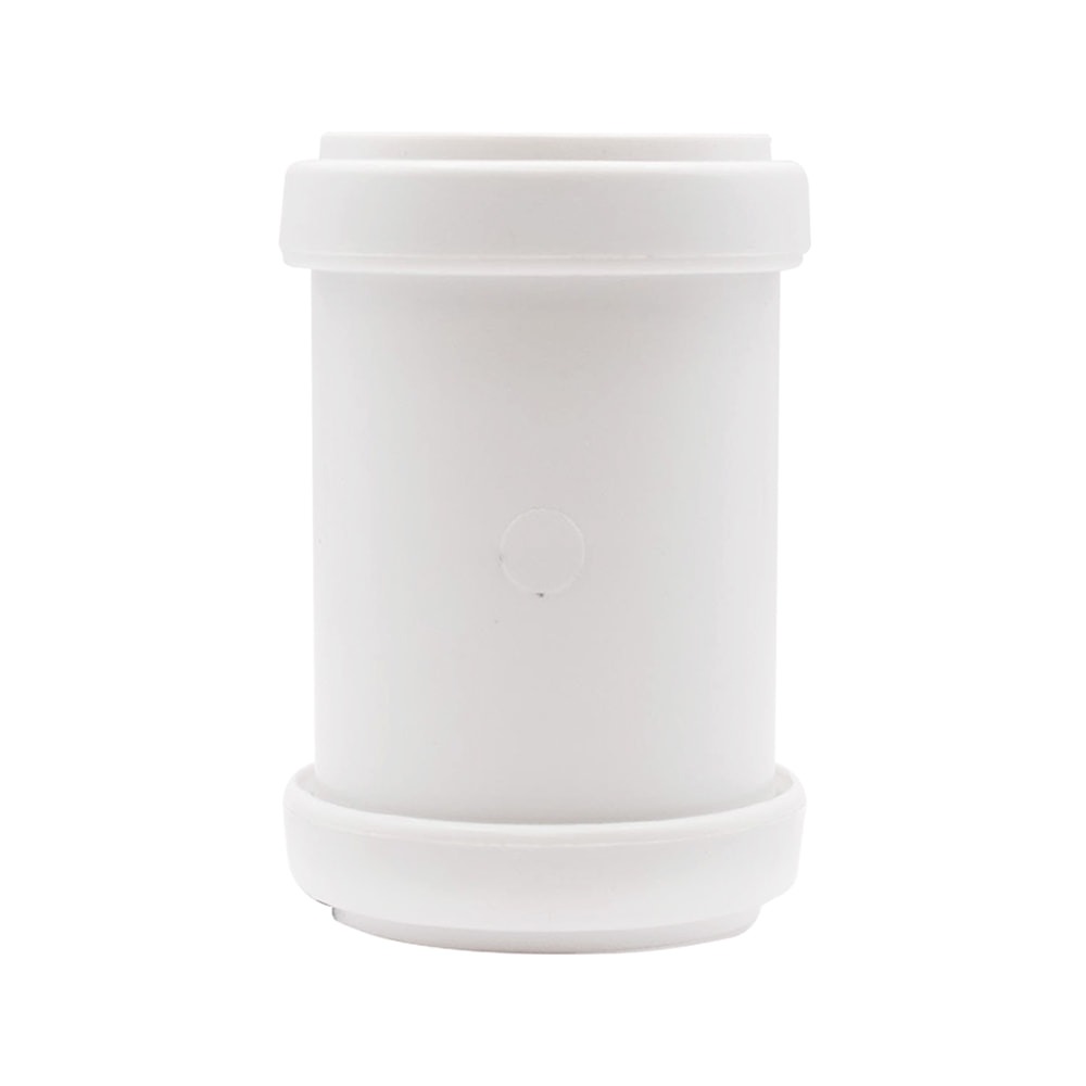 White 32mm Push Fit Double Socket Coupler (Kayflow)