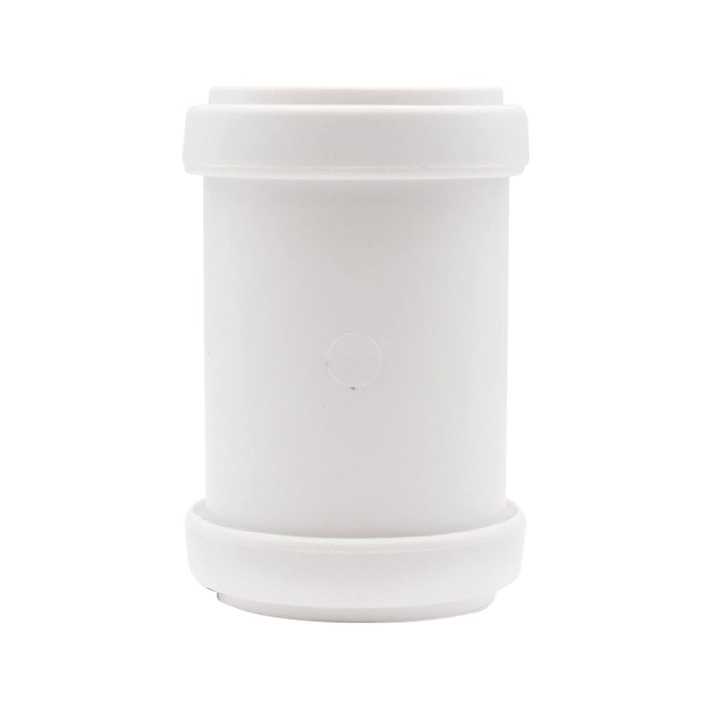 White 32mm Push Fit Double Socket Coupler (Kayflow) White 32mm Push Fit Double Socket Coupler (Kayflow)