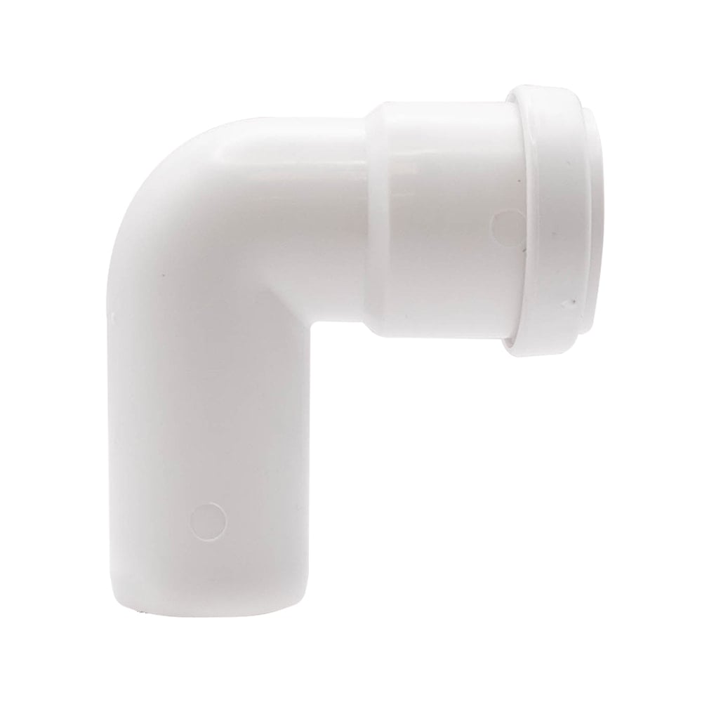 White 32mm Push Fit Single Socket 90 Degree Knuckle Bend (Kayflow) White 32mm Push Fit Single Socket 90 Degree Knuckle Bend (Kayflow)