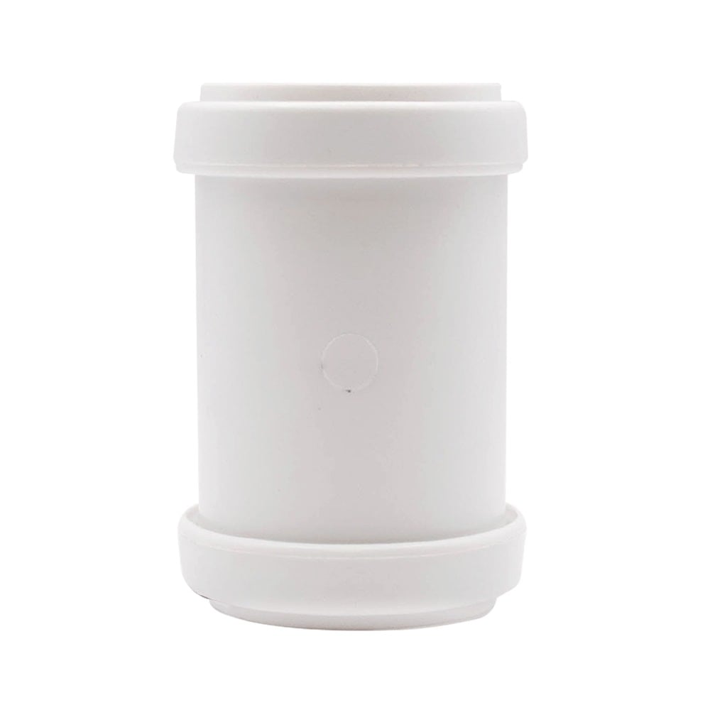 White 40mm Push Fit Double Socket Coupler (Kayflow) White 40mm Push Fit Double Socket Coupler (Kayflow)