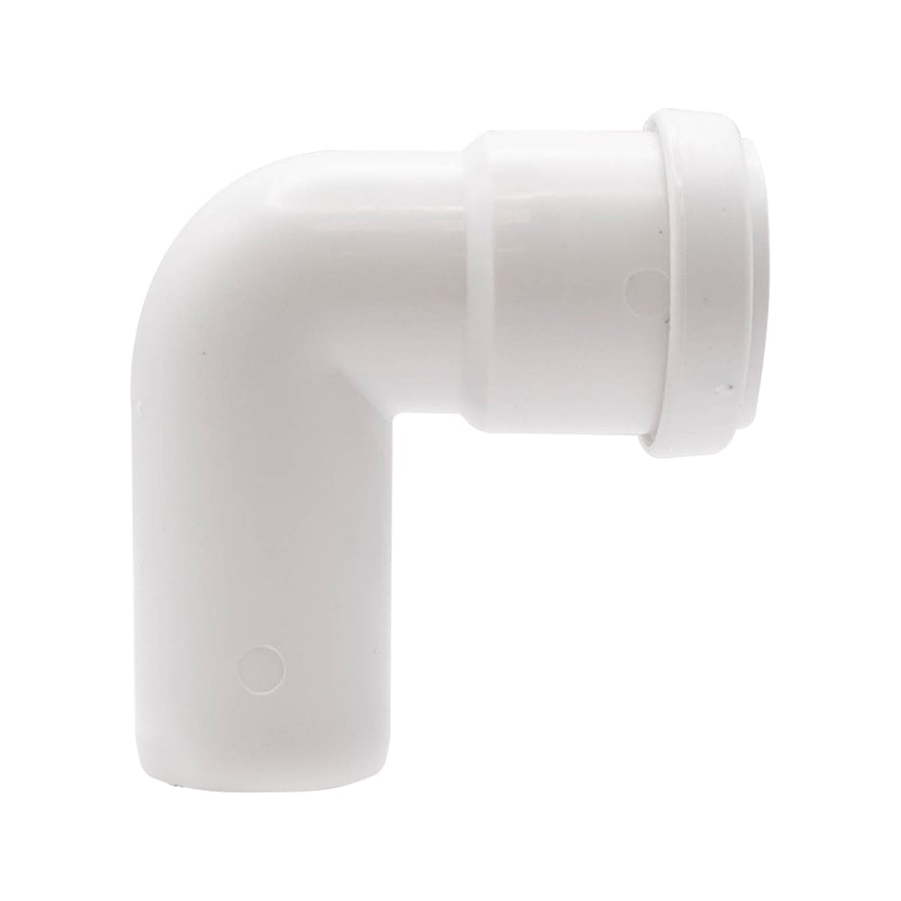White 40mm Push Fit Single Socket 90 Degree Knuckle Bend (Kayflow) White 40mm Push Fit Single Socket 90 Degree Knuckle Bend (Kayflow)