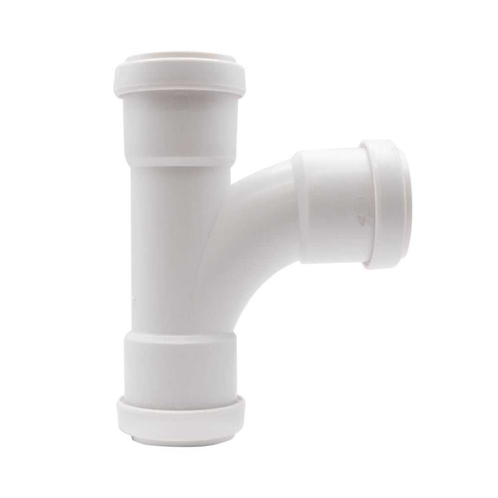 White 40mm Push Fit Triple Socket 88 Degree Swept Branch (Kayflow) White 40mm Push Fit Triple Socket 88 Degree Swept Branch (Kayflow)