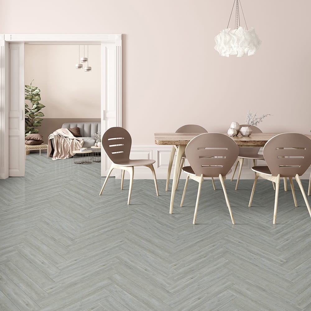 Herringbone Owsten Grey LVT Plank Flooring Herringbone Owsten Grey LVT Plank Flooring