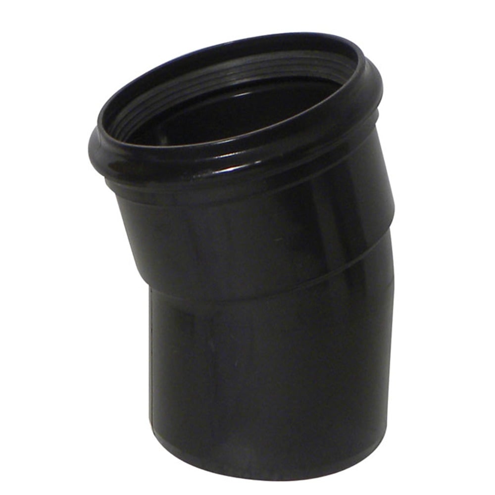 15 Degree Soil Single Socket Bend (Black) 15 Degree Soil Single Socket Bend (Black)