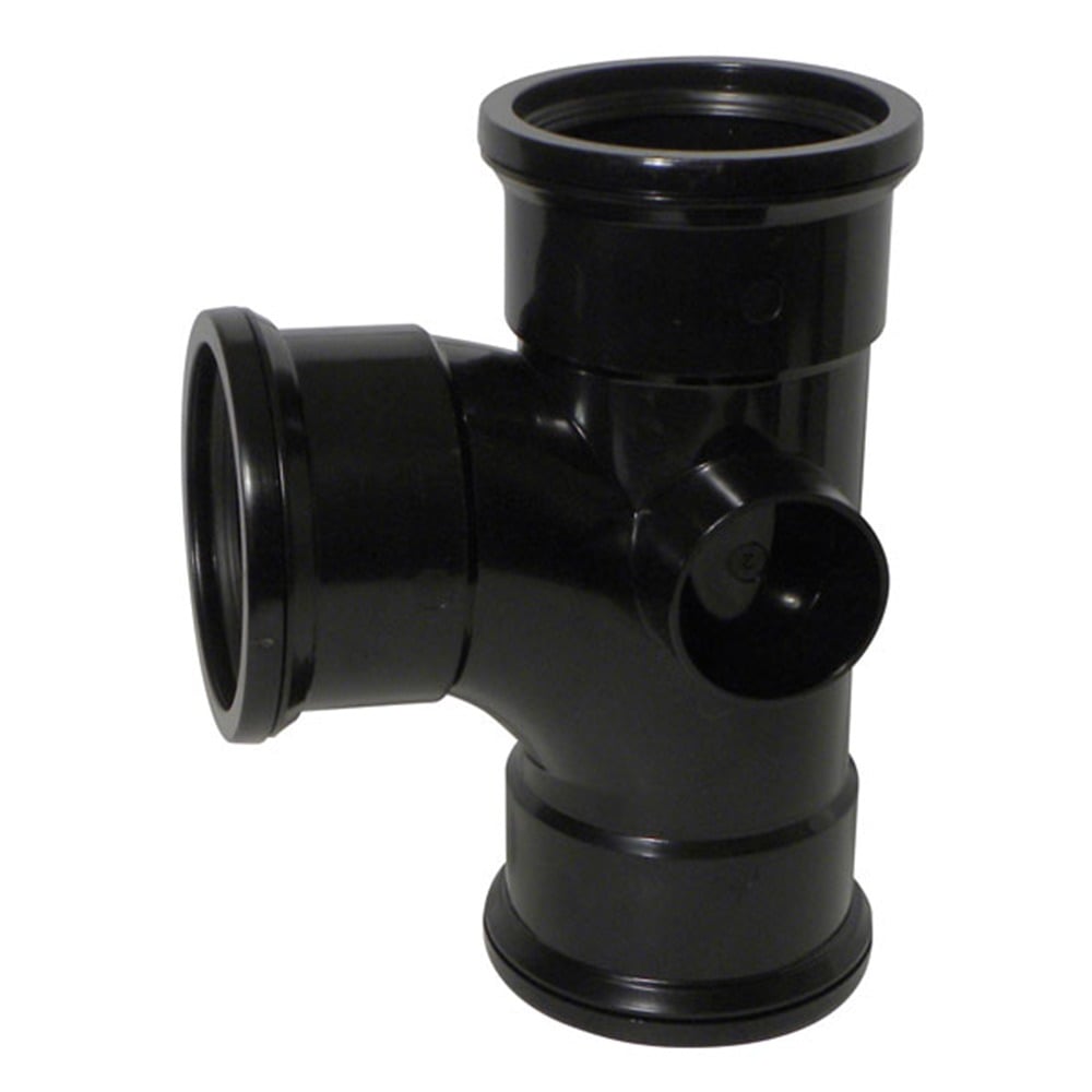 90 Degree Triple Socket Soil Branch (Black) 90 Degree Triple Socket Soil Branch (Black)