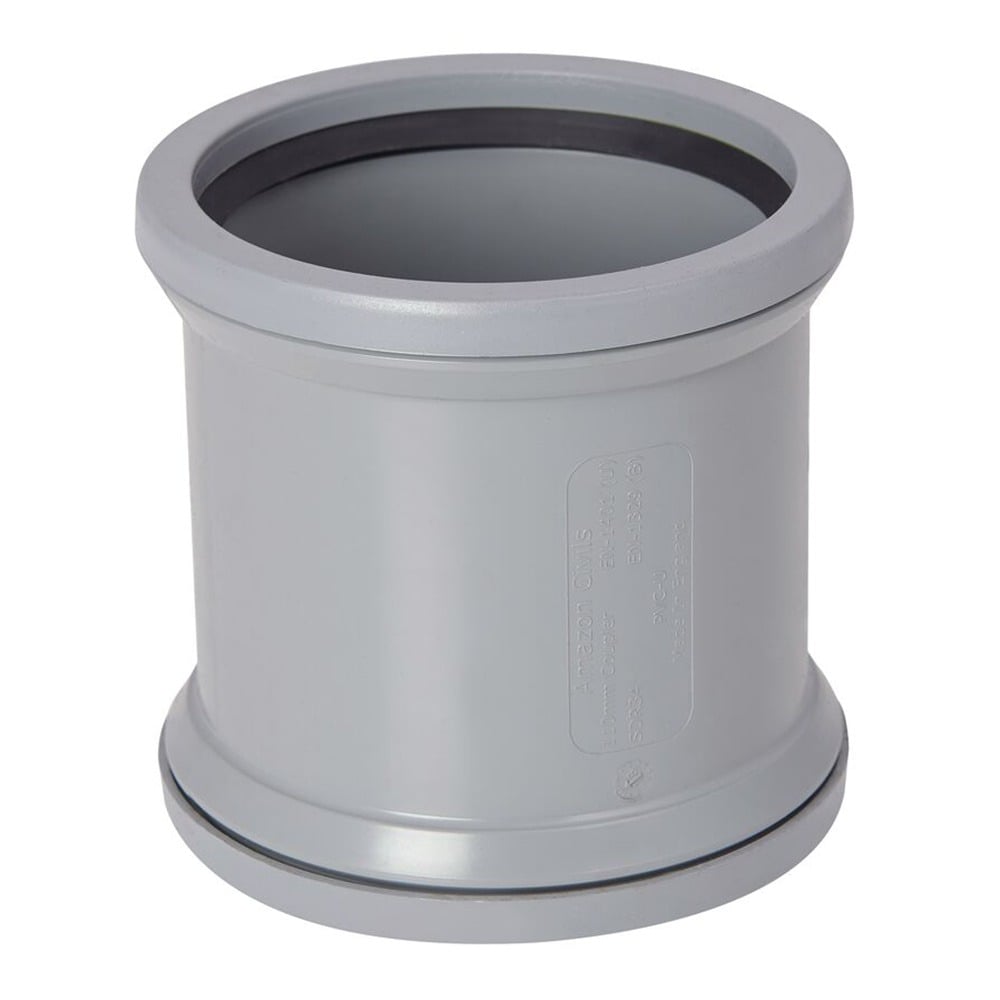 110mm Round Soil Coupler (Grey) 110mm Round Soil Coupler (Grey)