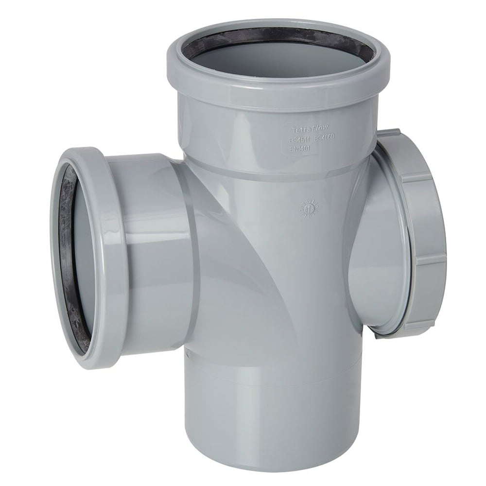 Double Socket Soil Access Junction (Grey) Double Socket Soil Access Junction (Grey)