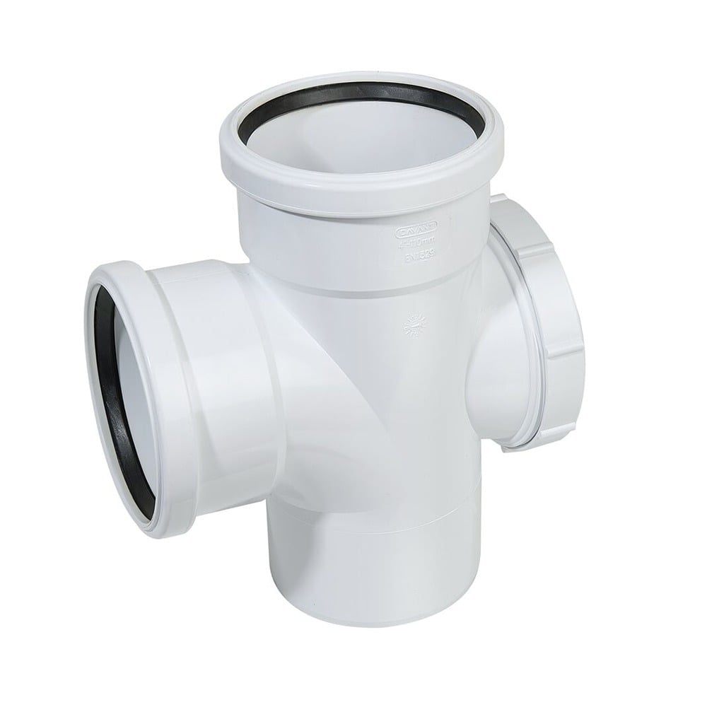 Double Socket Soil Access Junction (White) Double Socket Soil Access Junction (White)